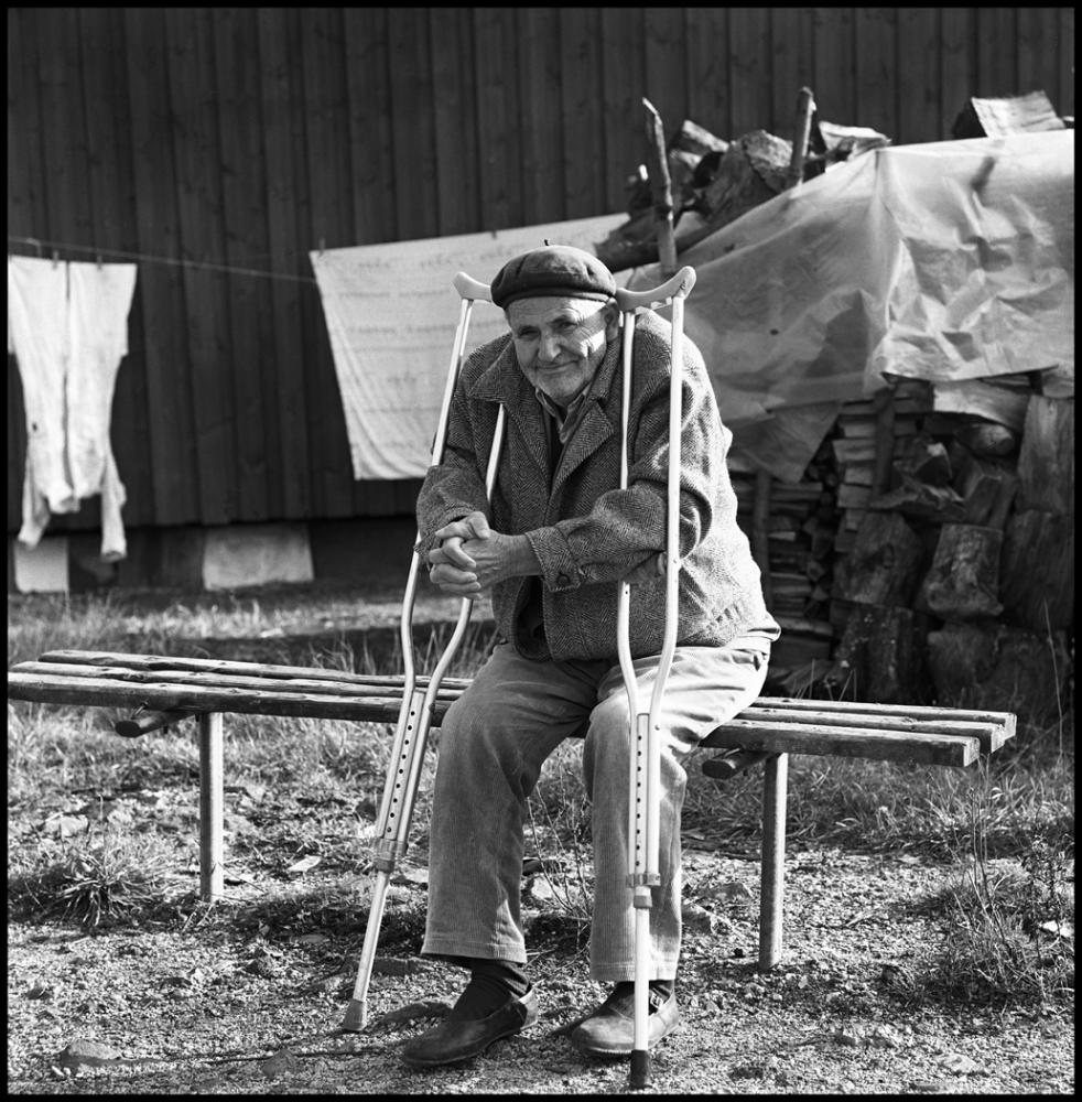 Charles A. Meyer: Man with Crutches